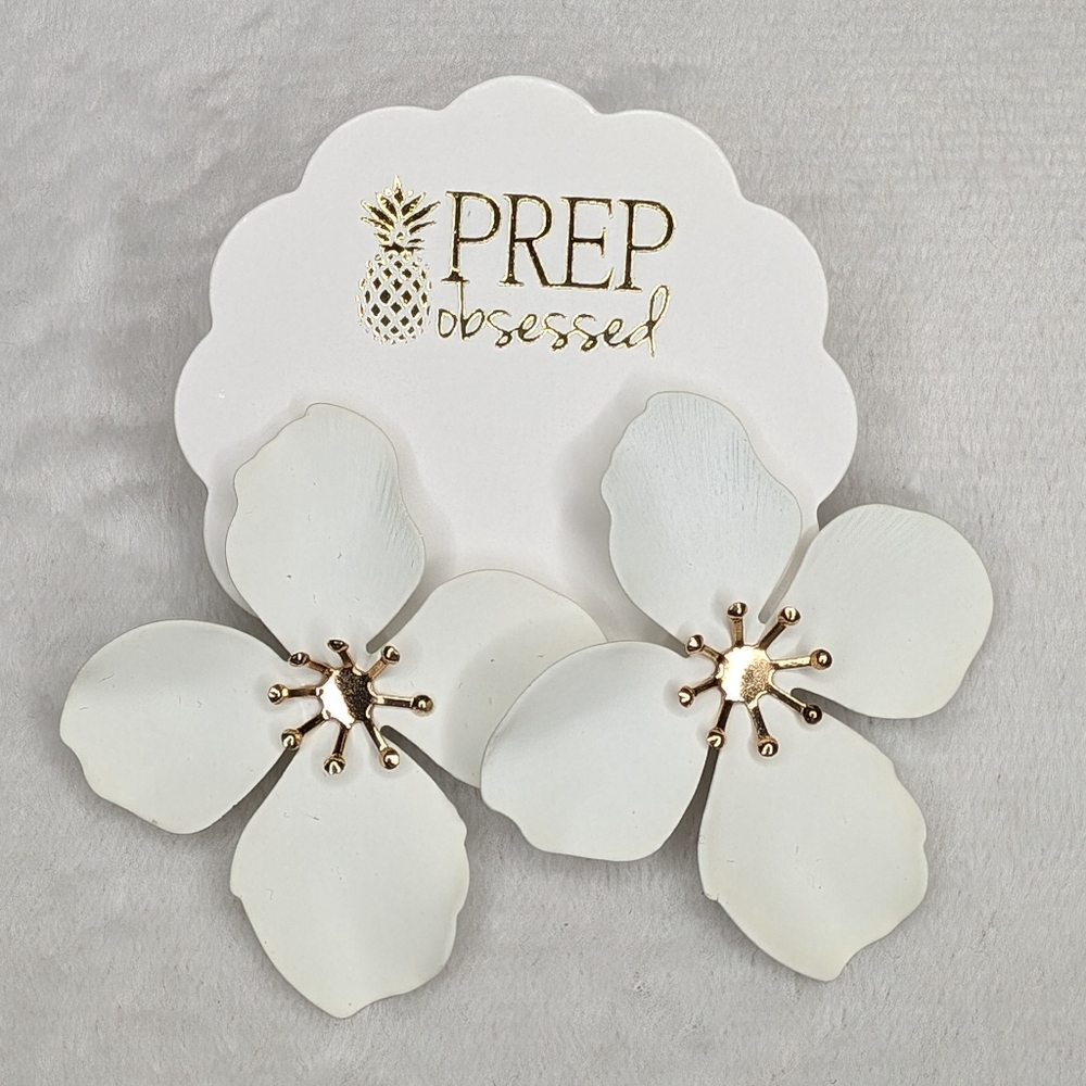 Amelia Flower Statement Earrings